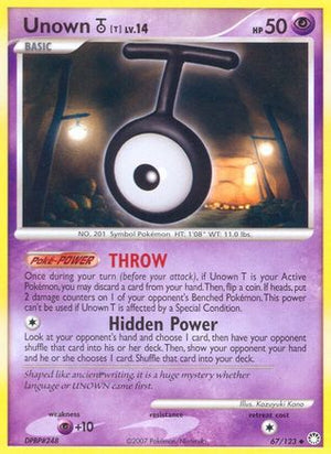 Unown T 67/123 - Mysterious Treasures - Poke-Collect