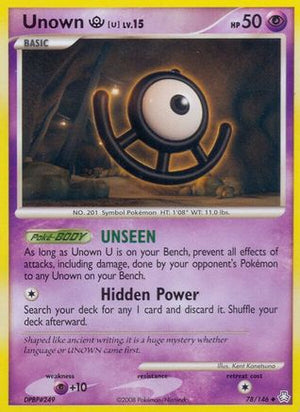 Unown U 78/146 - Legends Awakened Reverse Holofoil - Poke-Collect