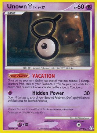 Unown V 79/146 - Legends Awakened Reverse Holofoil - Poke-Collect