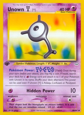 Unown [Y] 40/64 - Neo Revelation Unlimited - Poke-Collect