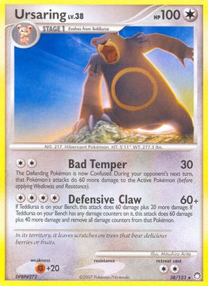 Ursaring 38/123 - Mysterious Treasures Reverse Holofoil - Poke-Collect