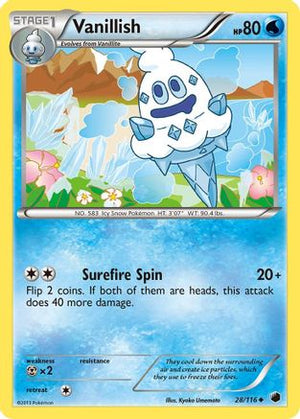 Vanillish 28/116 - Plasma Freeze Reverse Holofoil - Poke-Collect