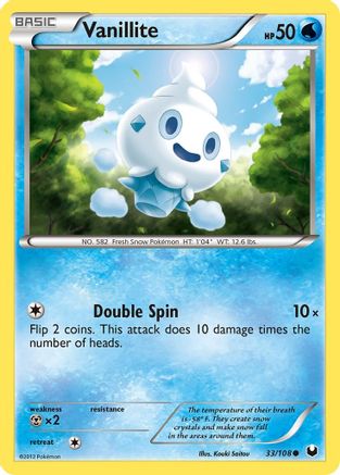 Vanillite 33/108 - Dark Explorers - Poke-Collect