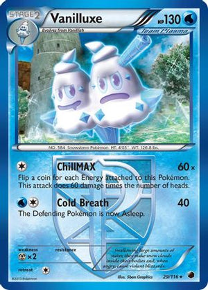 Vanilluxe 29/116 - Plasma Freeze Reverse Holofoil - Poke-Collect