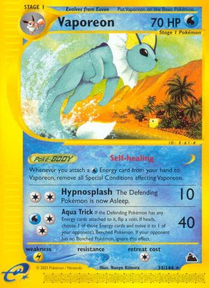 Vaporeon 33/144 - Skyridge - Poke-Collect