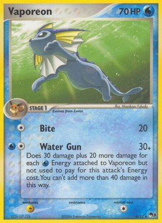 Vaporeon 6/17 - POP Series 3 Holofoil - Poke-Collect