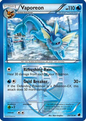 Vaporeon 20/116 - Plasma Freeze - Poke-Collect