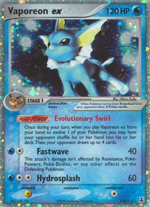 Vaporeon ex 110/113 - Delta Species Holofoil - Poke-Collect