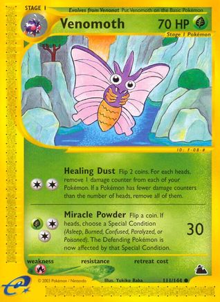 Venomoth 111/144 - Skyridge Reverse Holofoil - Poke-Collect