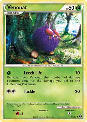 Venonat 81/102 - HSTriumphant Reverse Holofoil - Poke-Collect