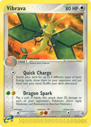 Vibrava 22/97 - Dragon Reverse Holofoil - Poke-Collect