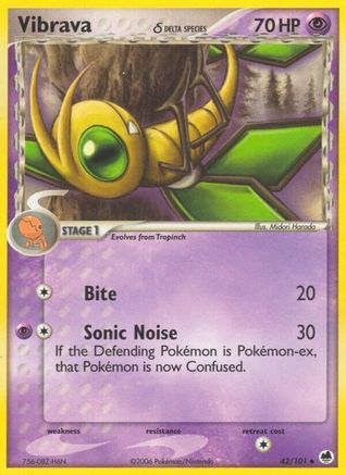 Vibrava δ 42/101 - Dragon Frontiers Reverse Holofoil - Poke-Collect