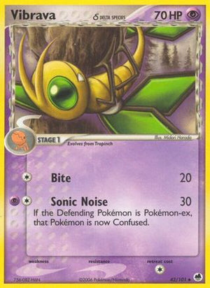 Vibrava δ 42/101 - Dragon Frontiers Reverse Holofoil - Poke-Collect