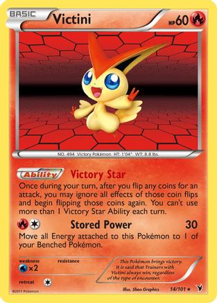 Victini 14/101 - Noble Victories Reverse Holofoil - Poke-Collect