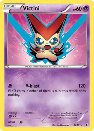 Victini 43/101 - Noble Victories Reverse Holofoil - Poke-Collect