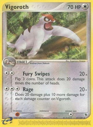 Vigoroth 47/109 - Ruby & Sapphire Reverse Holofoil - Poke-Collect