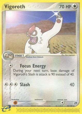 Vigoroth 52/100 - Sandstorm Reverse Holofoil - Poke-Collect