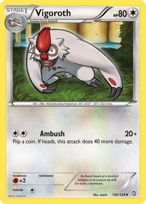 Vigoroth 102/124 - Dragons Exalted - Poke-Collect