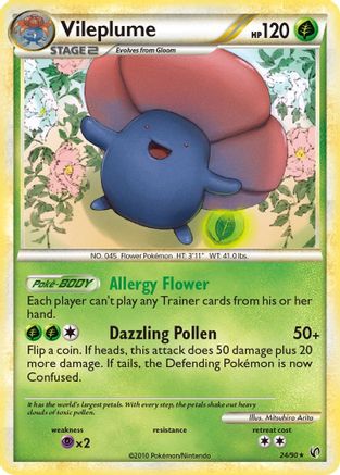 Vileplume 24/90 - HSUndaunted - Poke-Collect