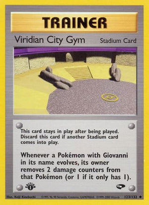Viridian City Gym 123/132 - Gym Challenge 1st Edition - Poke-Collect