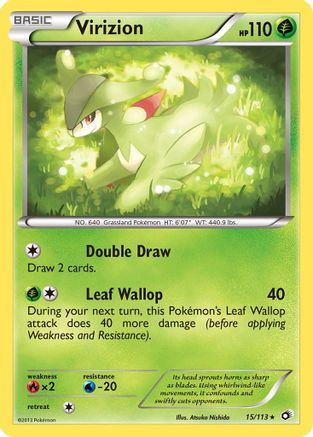 Virizion 15/113 - Legendary Treasures Reverse Holofoil - Poke-Collect