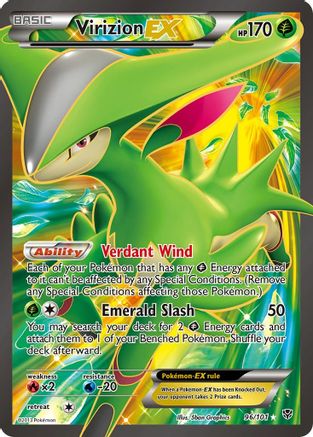 Virizion-EX 96/101 - Plasma Blast Holofoil - Poke-Collect