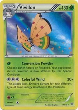 Vivillon (High Plains [Orange]) 17 - XY Base Set Holofoil - Poke-Collect
