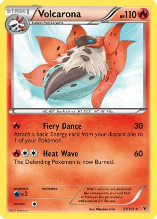 Volcarona 21/101 - Noble Victories Reverse Holofoil - Poke-Collect