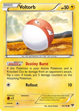 Voltorb 44/146 - XY Reverse Holofoil - Poke-Collect