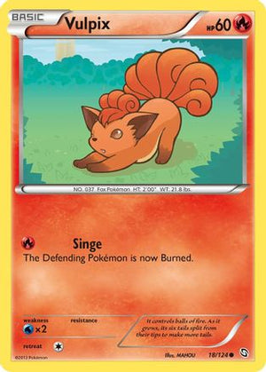 Vulpix 18/124 - Dragons Exalted Reverse Holofoil - Poke-Collect