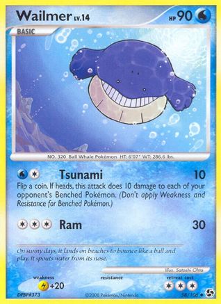 Wailmer 58/106 - Great Encounters - Poke-Collect