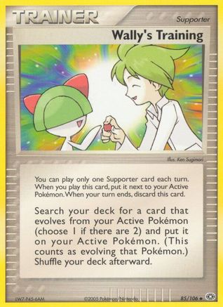 Wally's Training 85/106 - Emerald - Poke-Collect