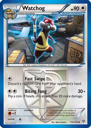 Watchog 112/135 - Plasma Storm - Poke-Collect