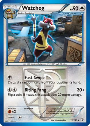 Watchog 112/135 - Plasma Storm - Poke-Collect