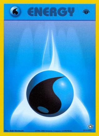 Water Energy 111/111 - Neo Genesis 1st Edition - Poke-Collect