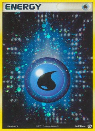Water Energy 103/106 - Emerald Holofoil - Poke-Collect
