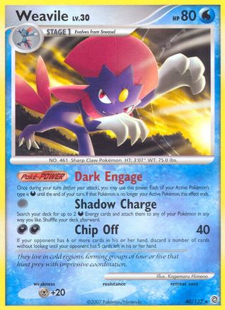 Weavile 40/132 - Secret Wonders - Poke-Collect