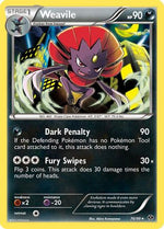 Weavile 70/99 - Next Destinies Reverse Holofoil - Poke-Collect
