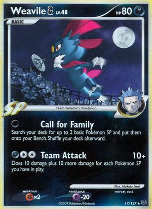 Weavile G 17/127 - Platinum Reverse Holofoil - Poke-Collect