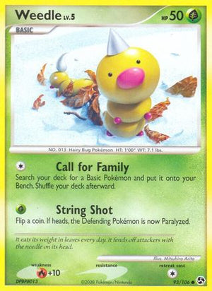 Weedle 93/106 - Great Encounters Reverse Holofoil - Poke-Collect