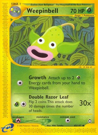 Weepinbell 65/147 - Aquapolis - Poke-Collect