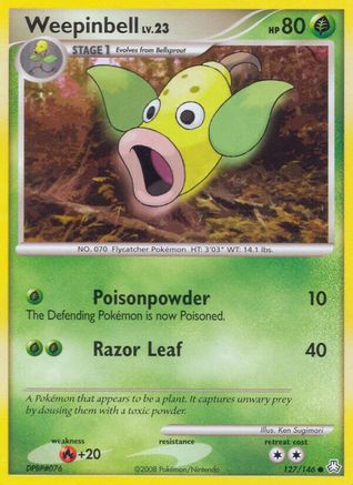 Weepinbell 127/146 - Legends Awakened Reverse Holofoil - Poke-Collect