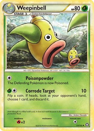 Weepinbell 53/102 - HSTriumphant Reverse Holofoil - Poke-Collect
