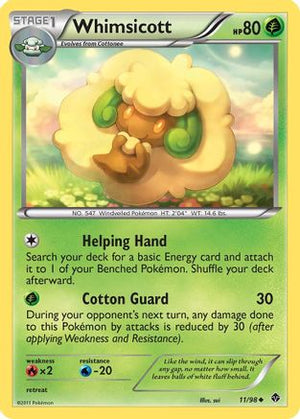 Whimsicott 11/98 - Emerging Powers Reverse Holofoil - Poke-Collect