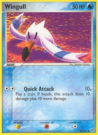 Wingull 81/107 - Deoxys Reverse Holofoil - Poke-Collect