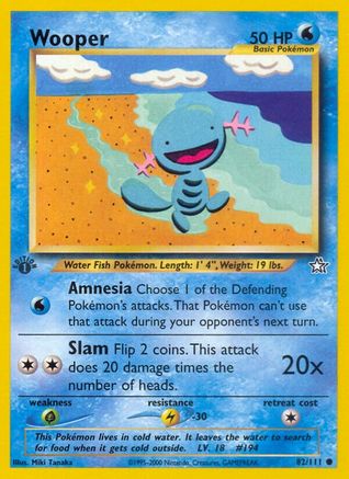 Wooper 82/111 - Neo Genesis 1st Edition - Poke-Collect