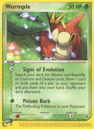 Wurmple 78/109 - Ruby & Sapphire Reverse Holofoil - Poke-Collect
