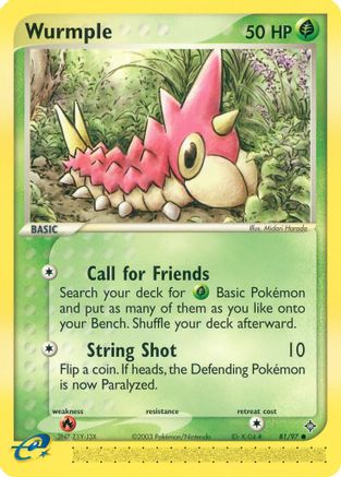 Wurmple 81/97 - Dragon Reverse Holofoil - Poke-Collect