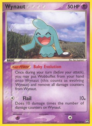 Wynaut 70/108 - Power Keepers Reverse Holofoil - Poke-Collect