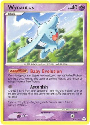 Wynaut 42/130 - Diamond & Pearl Reverse Holofoil - Poke-Collect